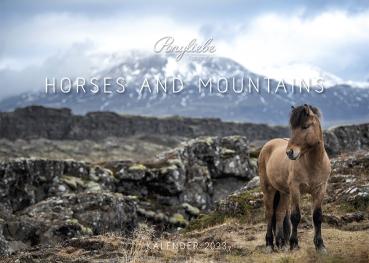 Isländer Wandkalender Horses & Mountains 2023